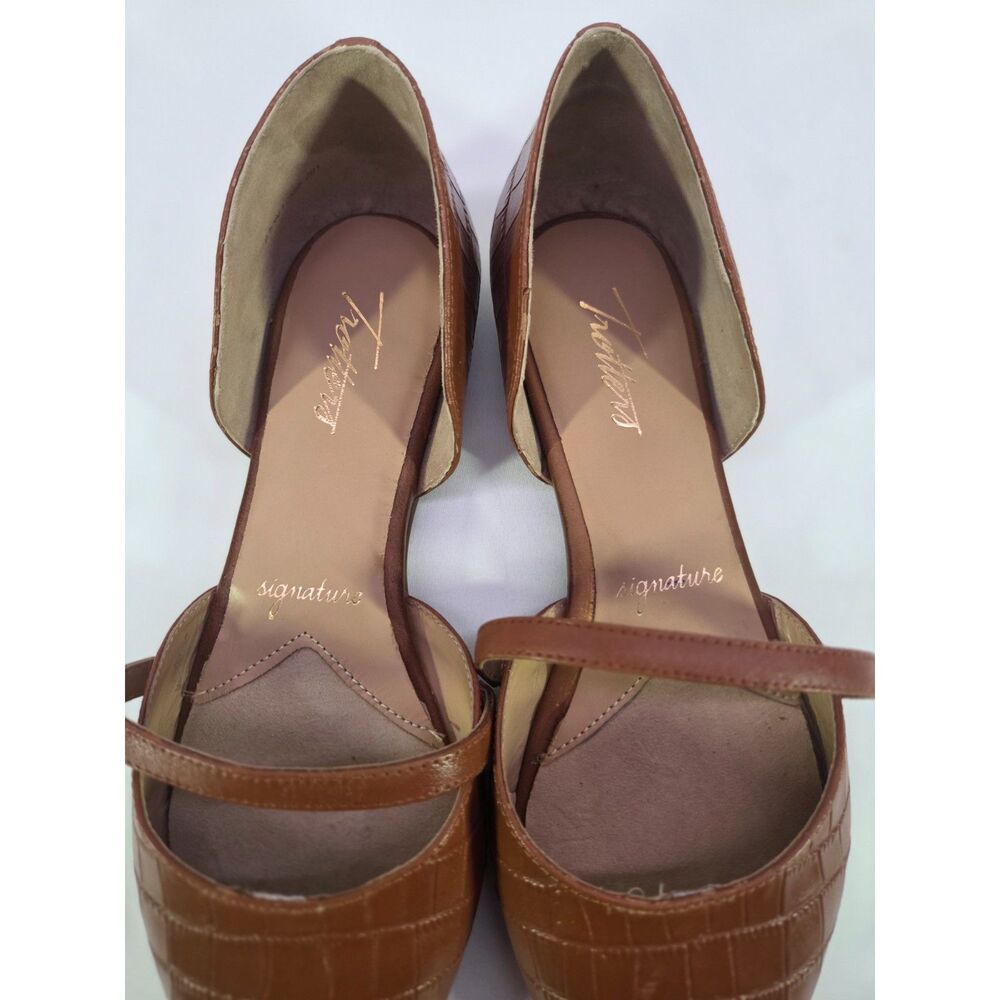 Trotters Emory Flat Women’s 8.5W Luggage Croco T2505-291 New - Picture 6 of 6